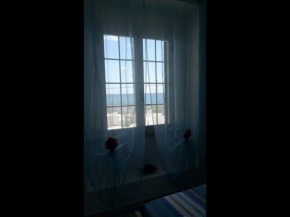 Coral blue three-room apartment